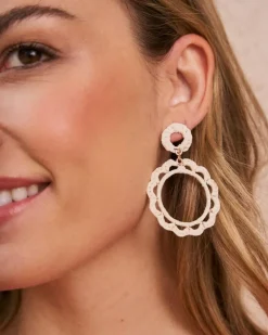 Polin et moi Bisuteria*Aros Rafia Mirage blanco