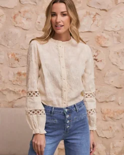 Polin et moi Maternidad|Blusas Y Camisas*Blusa Bordada Dafne Crudo