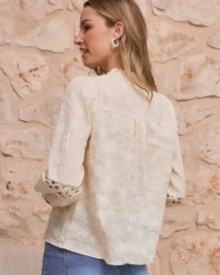 Polin et moi Maternidad|Blusas Y Camisas*Blusa Bordada Dafne Crudo