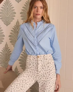 Polin et moi Maternidad|Blusas Y Camisas*Blusa Bordados Alex Celeste