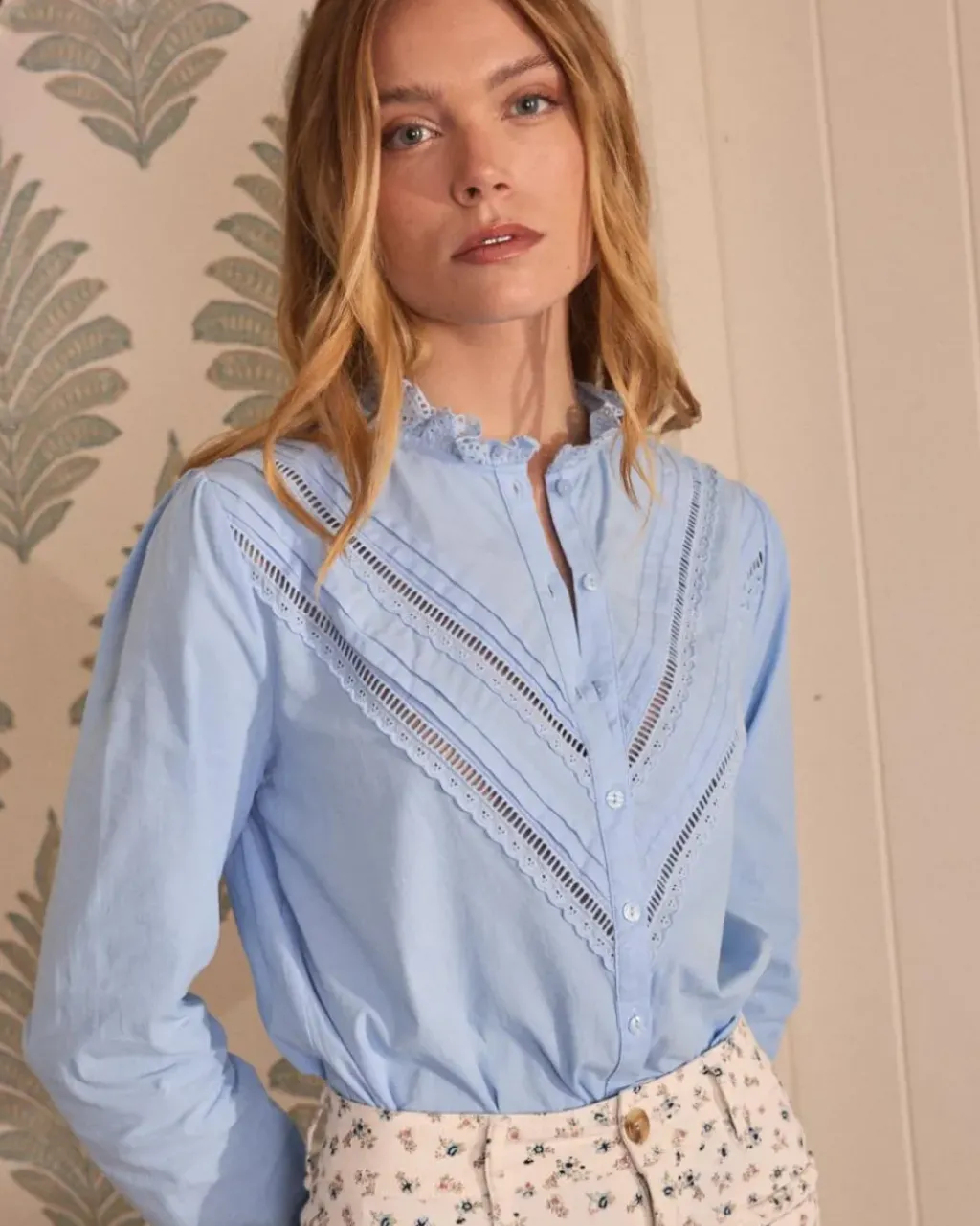 Polin et moi Maternidad|Blusas Y Camisas*Blusa Bordados Alex Celeste