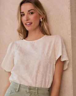 Polin et moi Blusas Y Camisas*Blusa Bordados Claire Crudo