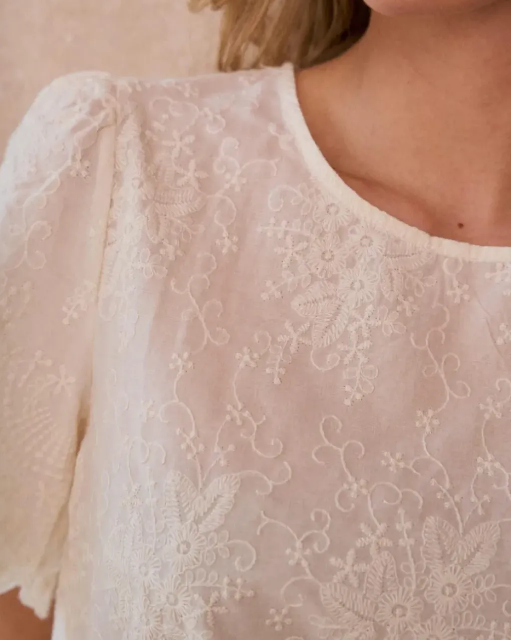 Polin et moi Blusas Y Camisas*Blusa Bordados Claire Crudo
