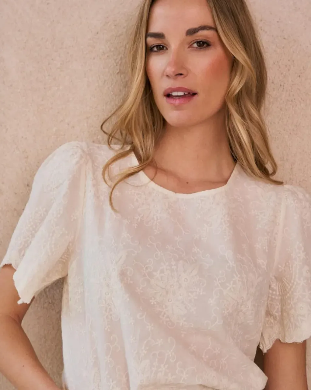 Polin et moi Blusas Y Camisas*Blusa Bordados Claire Crudo