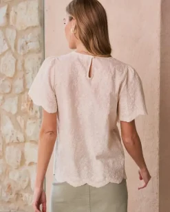 Polin et moi Blusas Y Camisas*Blusa Bordados Claire Crudo