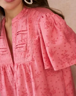 Polin et moi Maternidad|Blusas Y Camisas*Blusa Bordados Niméa coral