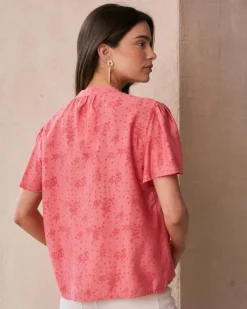 Polin et moi Maternidad|Blusas Y Camisas*Blusa Bordados Niméa coral