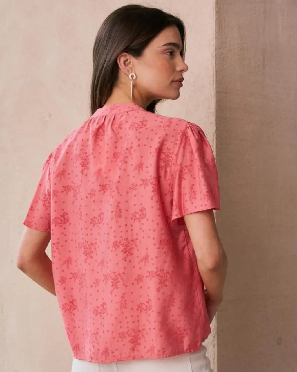 Polin et moi Maternidad|Blusas Y Camisas*Blusa Bordados Niméa coral
