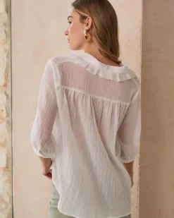 Polin et moi Blusas Y Camisas*Blusa Cuello Isolde blanco