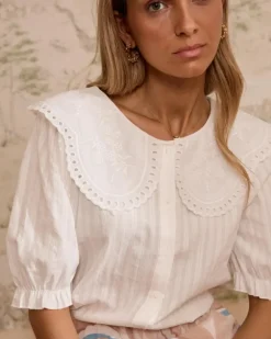 Polin et moi Maternidad|Blusas Y Camisas*Blusa Cuello Simona blanco