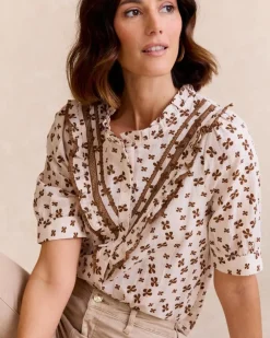 Polin et moi Maternidad|Blusas Y Camisas*Blusa Estampada Astera CAMEL