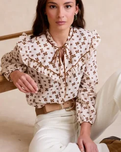 Polin et moi Blusas Y Camisas*Blusa Estampada Azucena Crudo