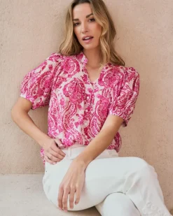 Polin et moi Maternidad|Blusas Y Camisas*Blusa Estampada Elisabeth Rosa