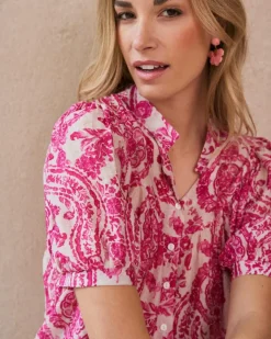 Polin et moi Maternidad|Blusas Y Camisas*Blusa Estampada Elisabeth Rosa