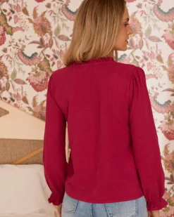 Polin et moi Maternidad|Blusas Y Camisas*Blusa Estampado Rosalía cereza