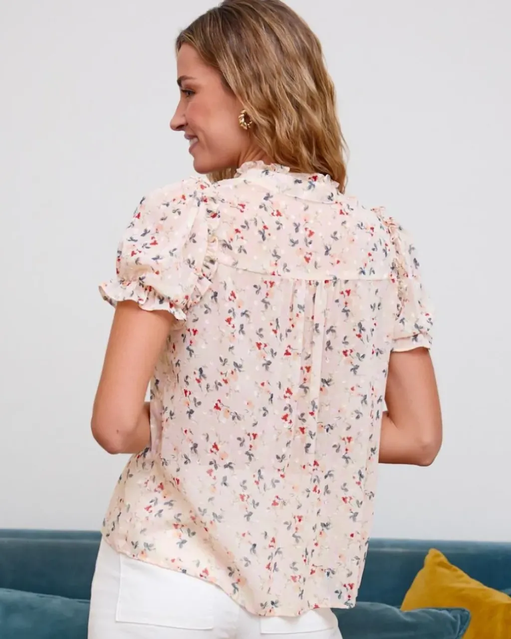 Polin et moi Blusas Y Camisas*Blusa Flor Cruma Crudo