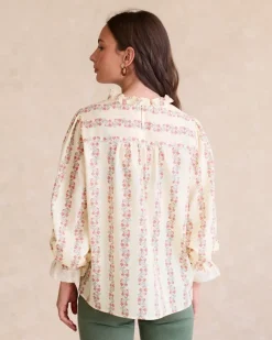 Polin et moi Blusas Y Camisas*Blusa Flores Claudi Crudo