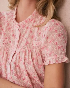 Polin et moi Blusas Y Camisas*Blusa Flores Garine Nude