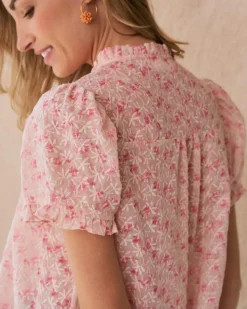 Polin et moi Blusas Y Camisas*Blusa Flores Garine Nude