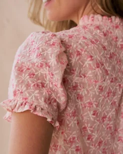 Polin et moi Blusas Y Camisas*Blusa Flores Garine Nude