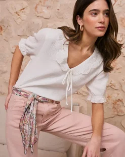 Polin et moi Blusas Y Camisas*Blusa Lisa Nati blanco