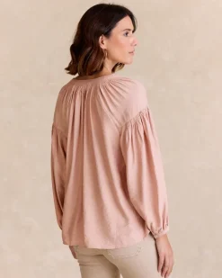 Polin et moi Blusas Y Camisas*Blusa Lisa Nati ROSA