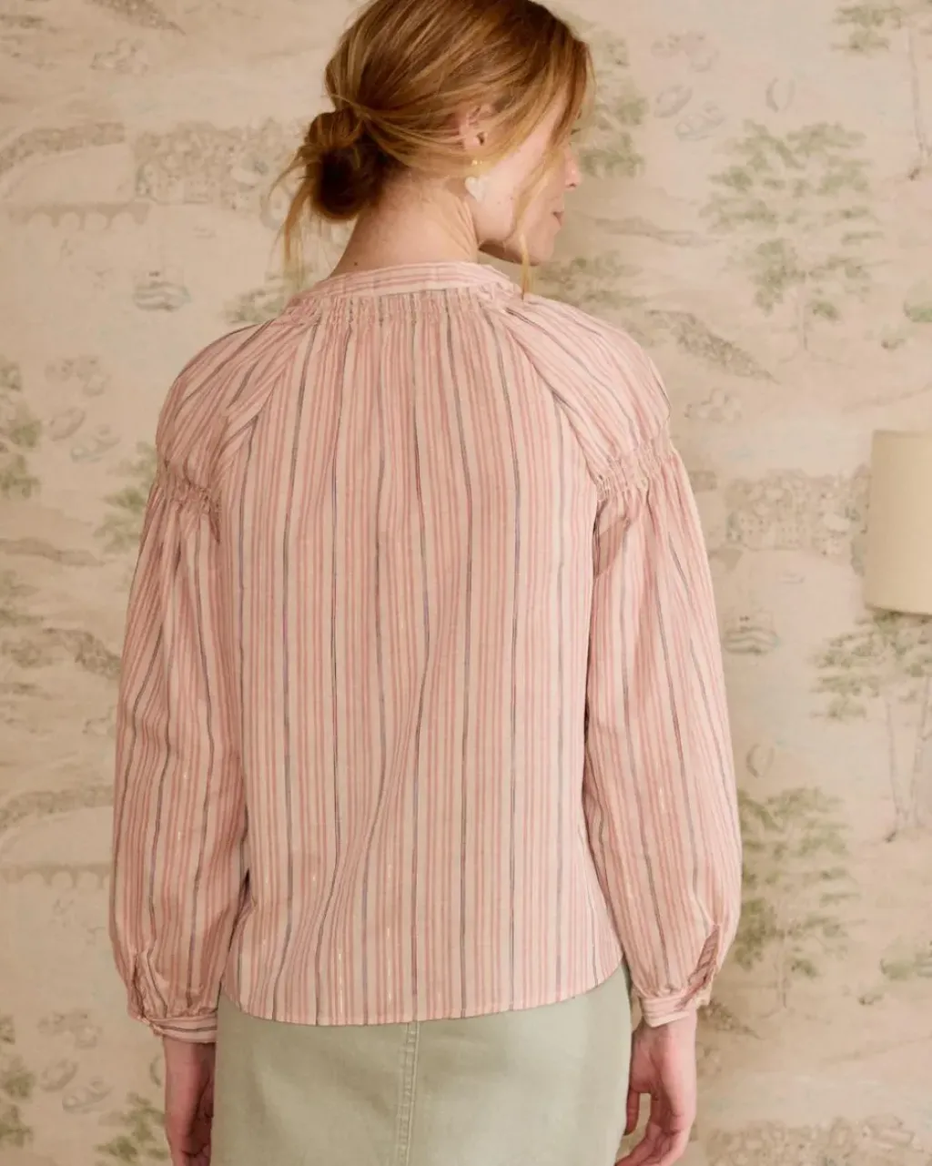 Polin et moi Blusas Y Camisas|Maternidad*Blusa Rayas Lurex Linda Rosa