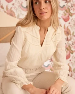 Polin et moi Maternidad|Blusas Y Camisas*Blusa Rayas Lurex Sabriel Crudo