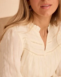 Polin et moi Maternidad|Blusas Y Camisas*Blusa Rayas Lurex Sabriel Crudo