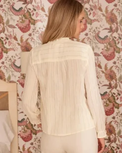 Polin et moi Maternidad|Blusas Y Camisas*Blusa Rayas Lurex Sabriel Crudo