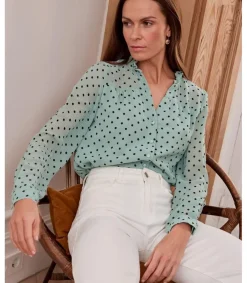 Polin et moi Maternidad|Blusas Y Camisas*Blusa Topos Elama Eucalipto