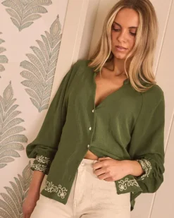 Polin et moi Maternidad|Blusas Y Camisas*Blusa Verde Vivi VERDEBOSQUE