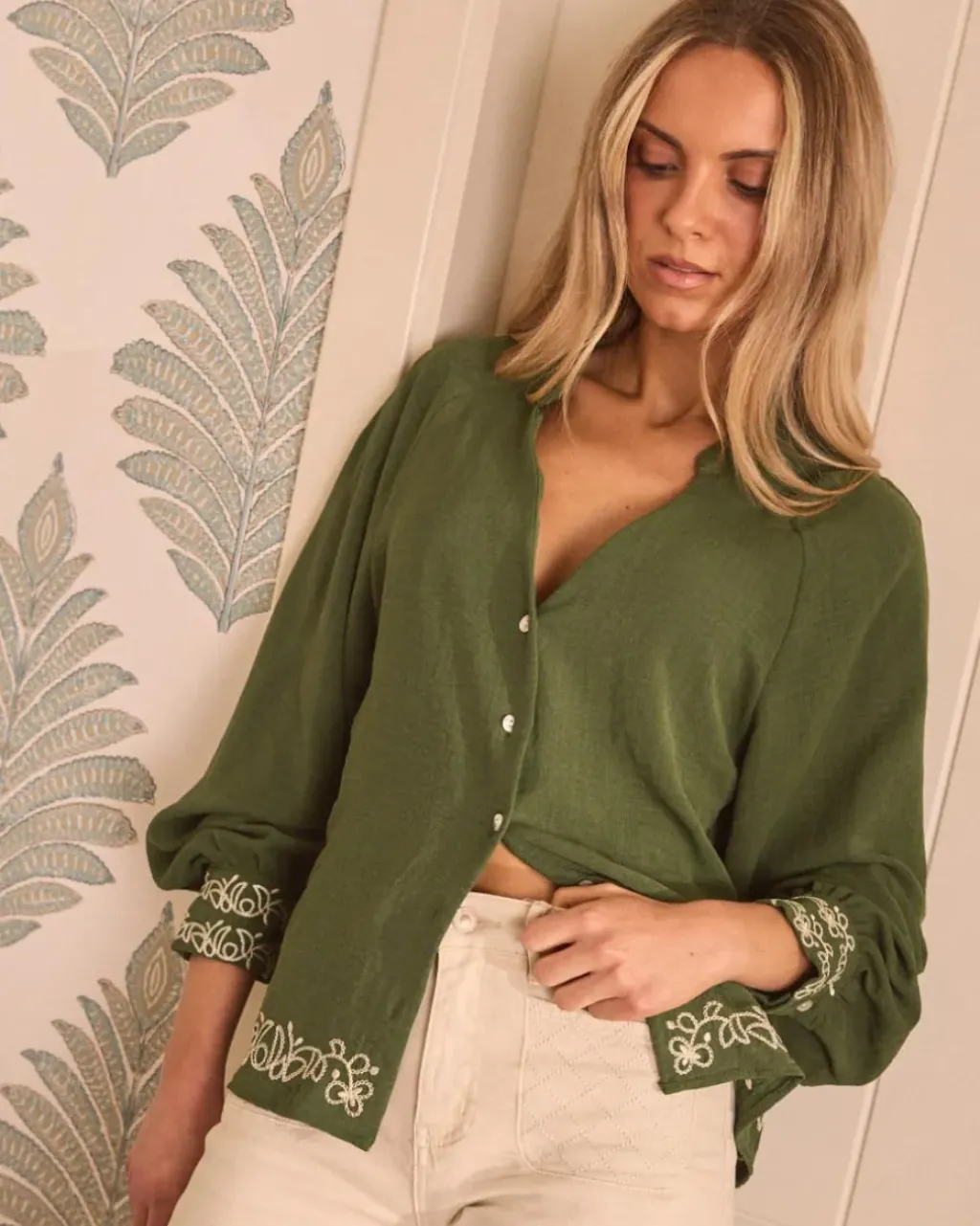 Polin et moi Maternidad|Blusas Y Camisas*Blusa Verde Vivi VERDEBOSQUE