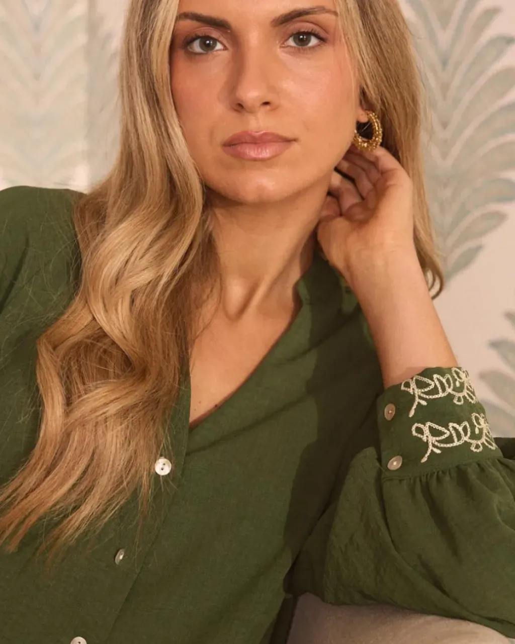 Polin et moi Maternidad|Blusas Y Camisas*Blusa Verde Vivi VERDEBOSQUE