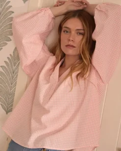 Polin et moi Maternidad|Blusas Y Camisas*Blusa Vichy Marilen Salmon
