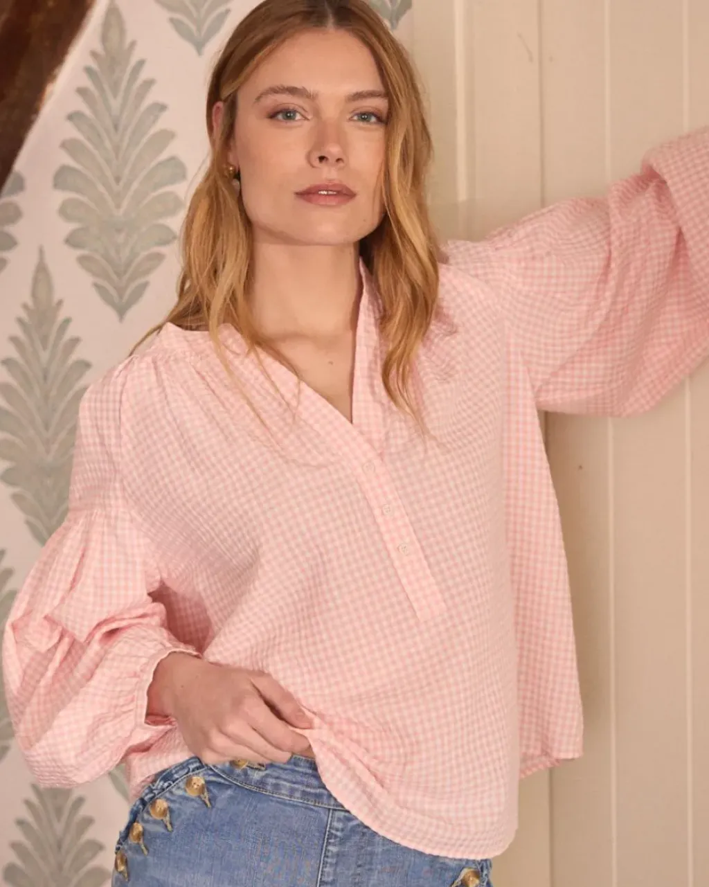 Polin et moi Maternidad|Blusas Y Camisas*Blusa Vichy Marilen Salmon