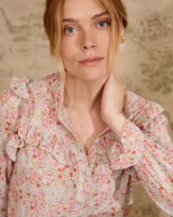 Polin et moi Blusas Y Camisas*Blusa Volantes Orian VerdeAgua