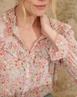 Polin et moi Blusas Y Camisas*Blusa Volantes Orian VerdeAgua