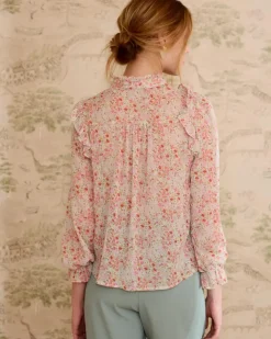 Polin et moi Blusas Y Camisas*Blusa Volantes Orian VerdeAgua