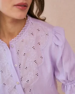 Polin et moi Blusas Y Camisas*Blusa Volantes Zelicia Lila