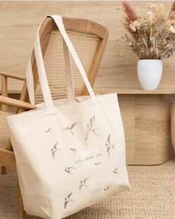 Polin et moi Bolsos*Bolsa Solidaria “El vuelo de las golondrinas” Beige