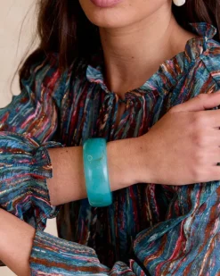 Polin et moi Bisuteria*Brazalete Verde Cassis VerdeAgua