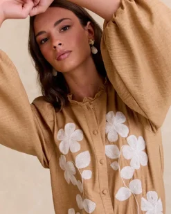 Polin et moi Maternidad|Blusas Y Camisas*Camisa Bordada Ciela CAMEL