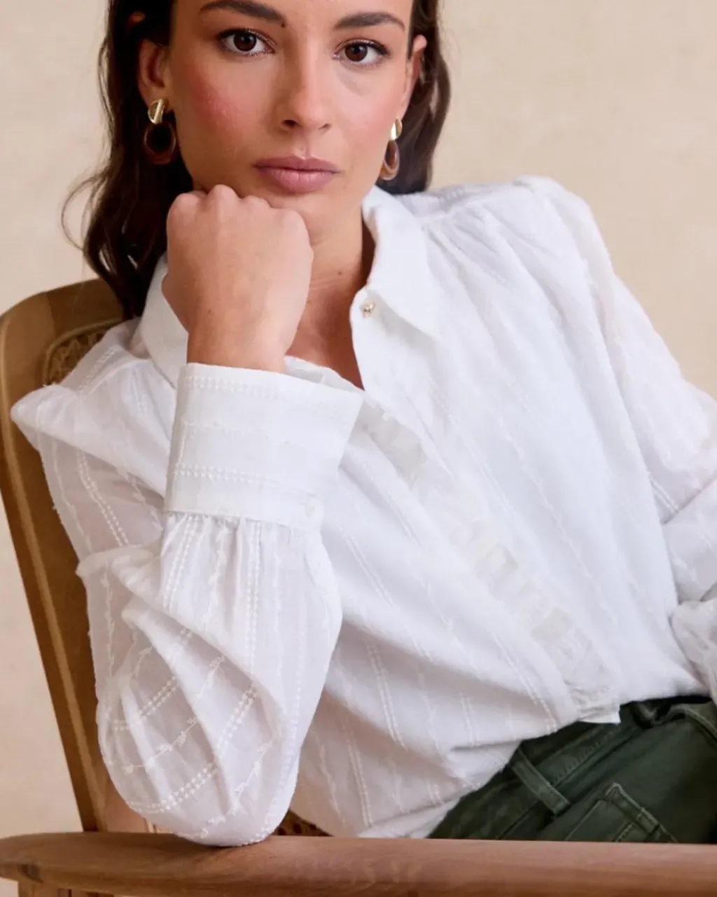 Polin et moi Maternidad|Blusas Y Camisas*Camisa Bordada Matilde BLANCO