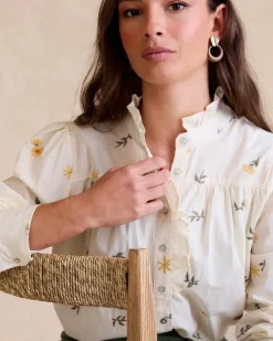 Polin et moi Blusas Y Camisas|Maternidad*Camisa Bordada Sabrina Crudo