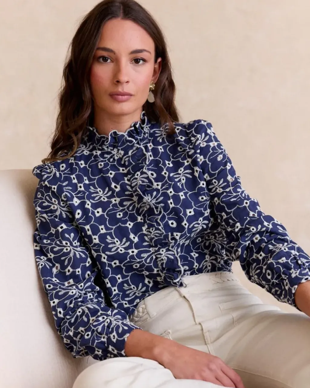 Polin et moi Maternidad|Blusas Y Camisas*Camisa Bordado Guada DENIM