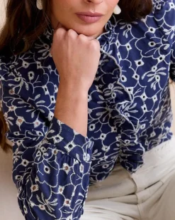 Polin et moi Maternidad|Blusas Y Camisas*Camisa Bordado Guada DENIM