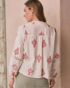 Polin et moi Maternidad|Blusas Y Camisas*Camisa Bordado Herena Crudo