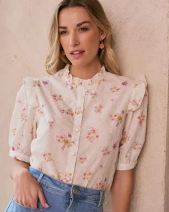 Polin et moi Maternidad|Blusas Y Camisas*Camisa Bordado Nati Crudo