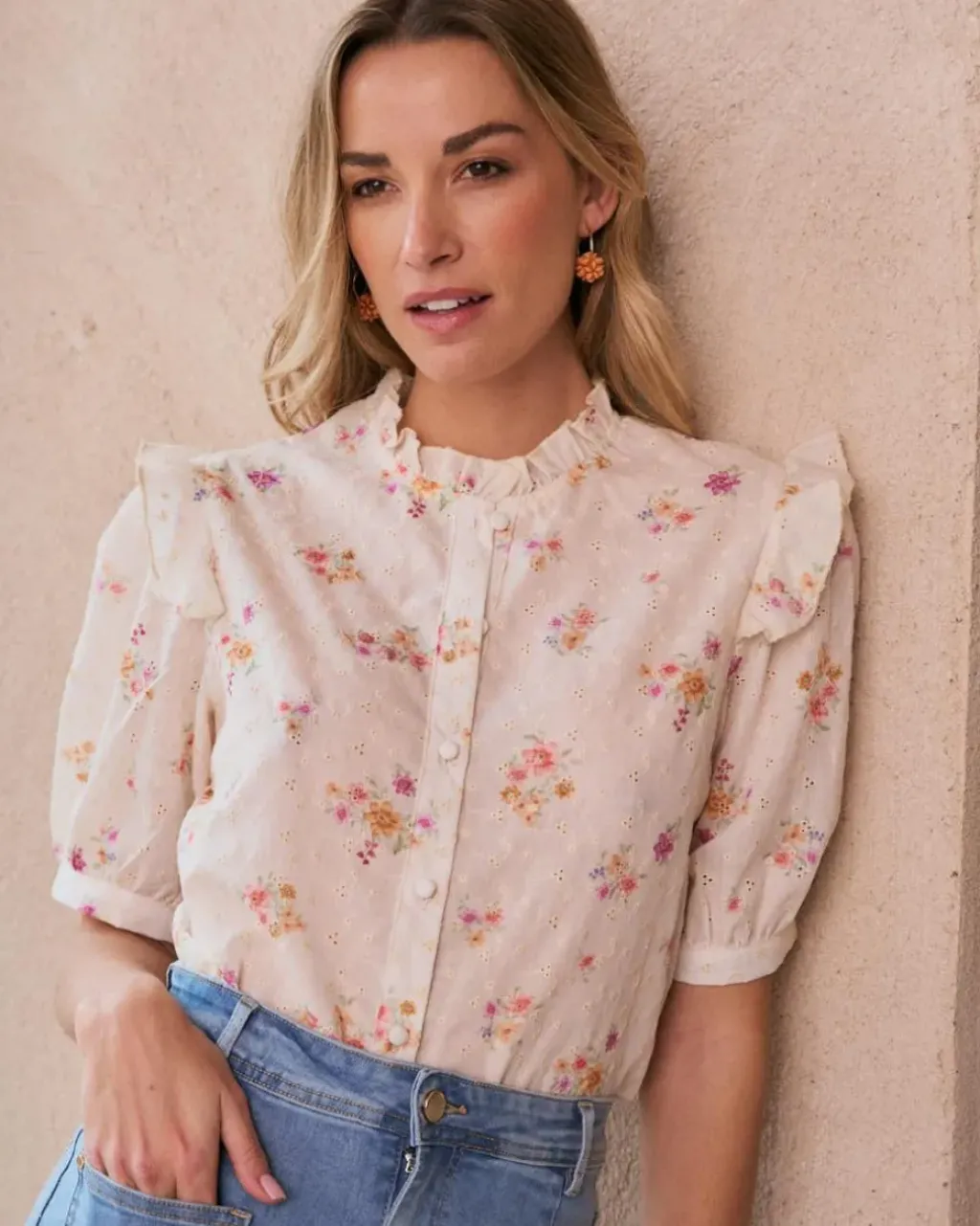 Polin et moi Maternidad|Blusas Y Camisas*Camisa Bordado Nati Crudo